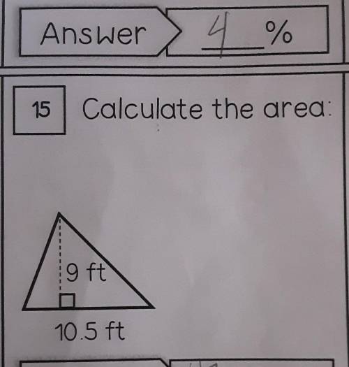 Calculate The AreaPicture is provided! if you could explain how you got the answer as well​