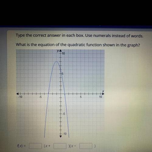 Need help!! 
What is the equation of the quadratic functions shown in the graph?