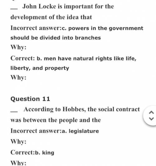 Need help ASAP! Help me figure out and explain why these are the correct answers and wrong answers.