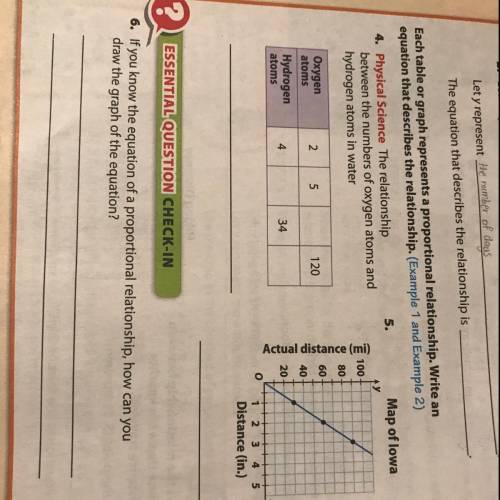 Each table or graph represents a proportional relationship. Write an equation that describes the re