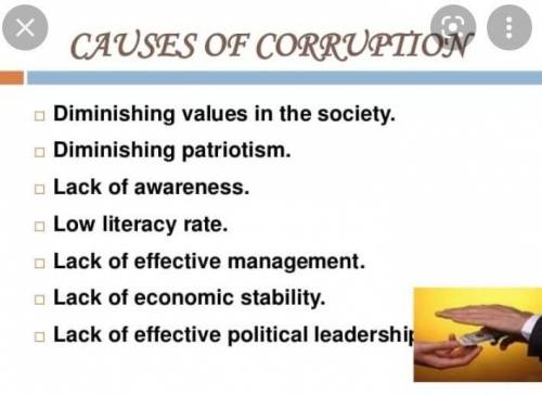 What are the major causes of corruption in nepal?​