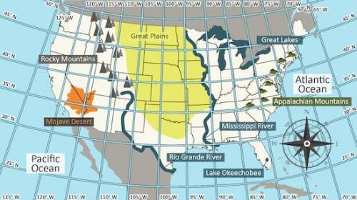 Which physical feature is located at 27°N, 81°W?

Lake Okeechobee
Great Plains
Rio Grande River
Mo