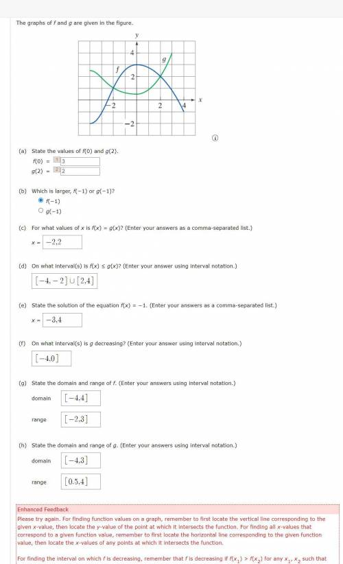 I need help with simple graph questions.
It says I did something wrong but I don't know what.