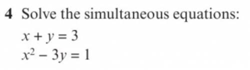 Solve the simultaneous equations. 15 Points with explanation ❤️