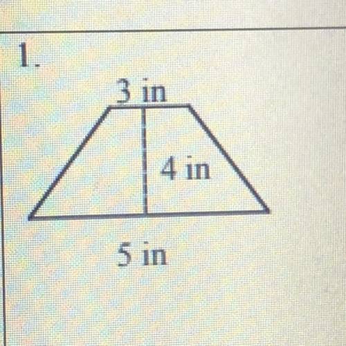 What is the area of this trapezoid? Please find the correct answer and equation.