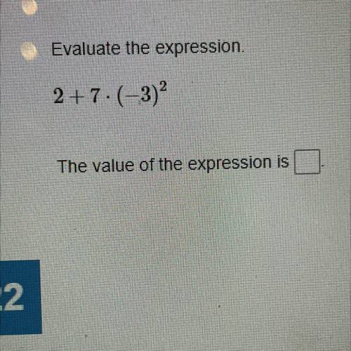 Evaluate the expression