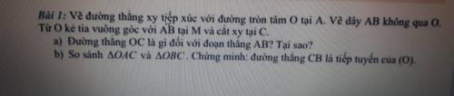 Đường thãng oc là gì đối với ab ?tại sao?