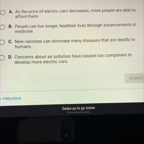 Which statement describes a way in which society affects the development

of technology?
Please an