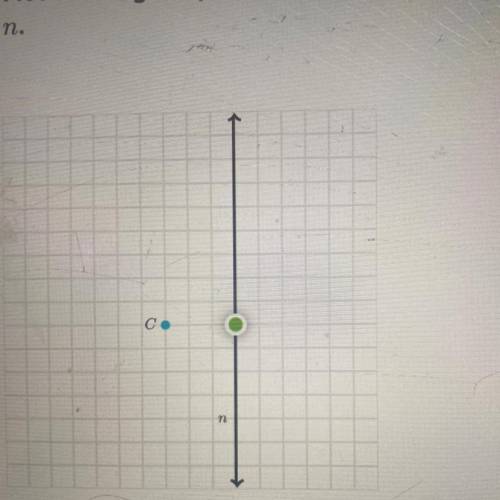 Plot the image of point C under a reflection across line