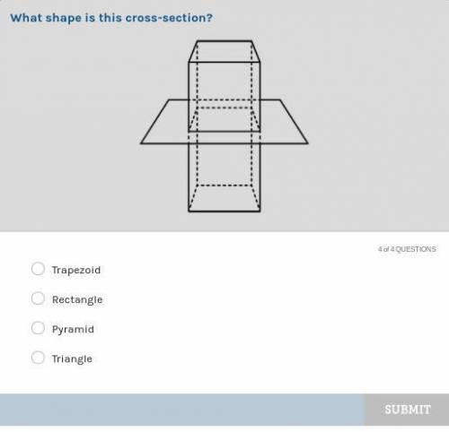 What is the shape of this cross section?
Giving brainliest to the best answer :)