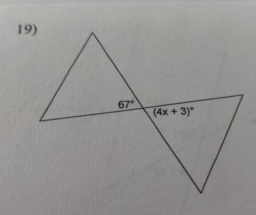 Find the value of x​