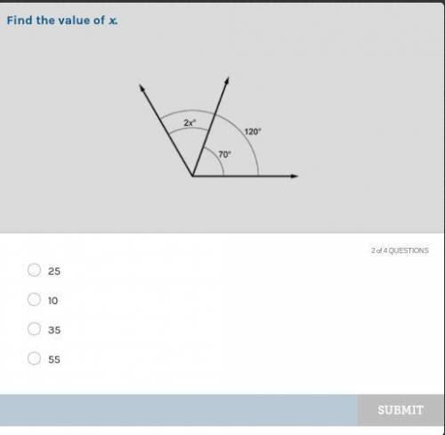 Find the value of x
(look at screenshot below)