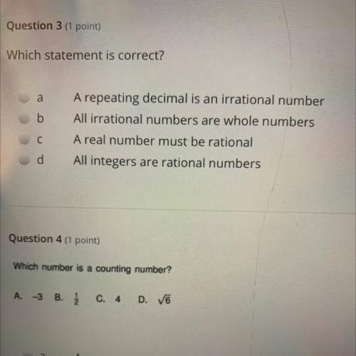 Which number is a counting number? Can you do both of them plz