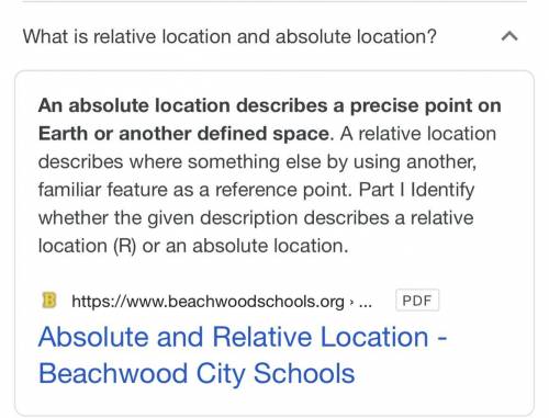 Relative location is not very specific - it's more like saying, I am a few minutes from

the cafe