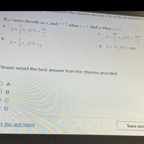 Find the constant of variation for the relation and use it to write an equation for the statement.