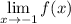 \displaystyle\lim_{x\to-1}f(x)