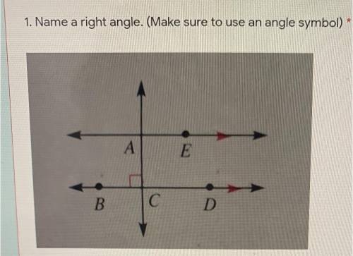 Pls I need help 
Name a right angle. (Make sure to use an angle symbol)