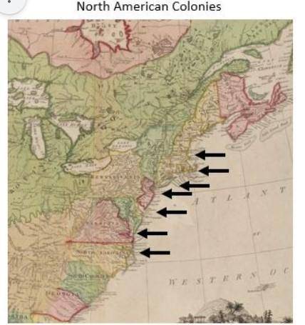 How did geographic factors influence the location of early English settlements in North America?