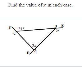 Find the value of x in this case.