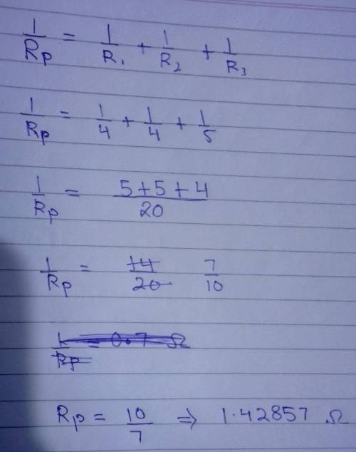 Calculate the total resistance​