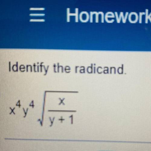 What is the radicand