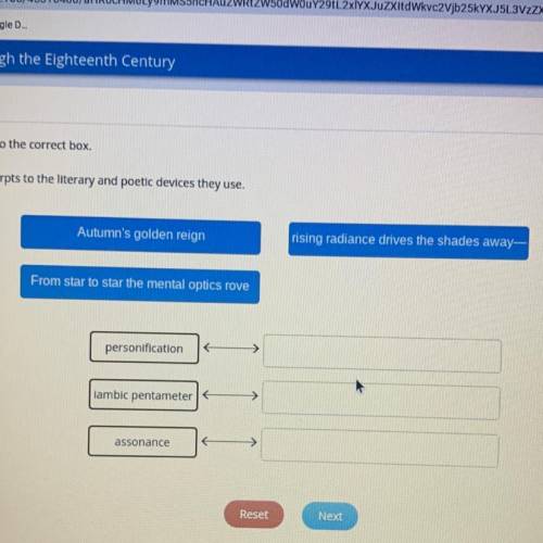 Match the excerpts to the literacy and poetic devices they use