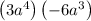 \left(3a^4\right)\left(-6a^3\right)