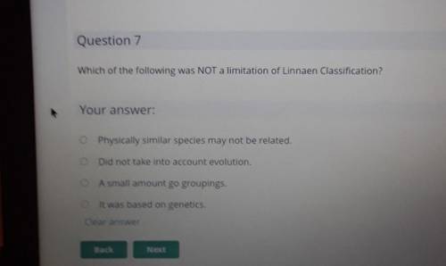 Which of the following was NOT a limitation of linnaen classification. I need an answer no links.​