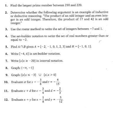 I need help with 1-9! please help