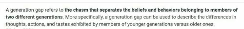 What is the biggest difference between you and your parents? what can be done about it?