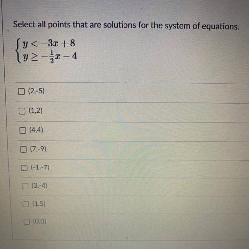 What would the points be?