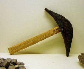 Use the photograph below to answer the following question:

Image of an ancient tool is shown. The