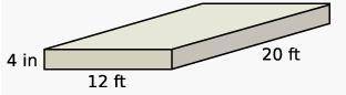 A concrete pad is needed to extend a driveway. The dimensions are given on the diagram. To the near
