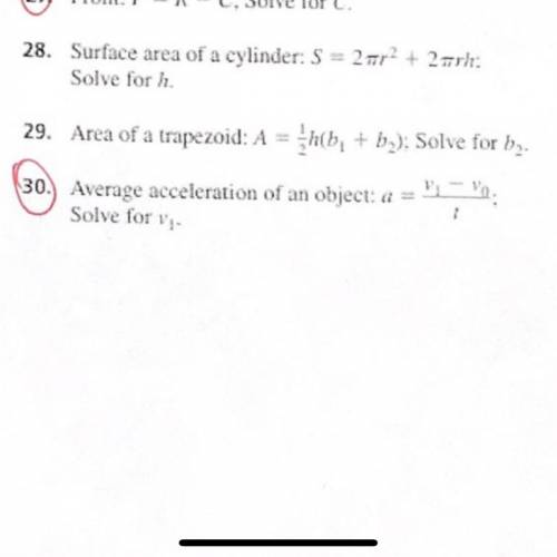 I need help on number 30 please and ty!