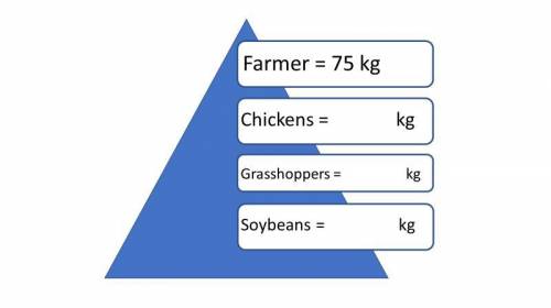 I NEED HELP ,

1. Suppose the farmer chose to eat grasshoppers instead of chickens. How many peopl