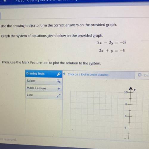 Please help Use the drawing tool(s) to form the correct answers on the provided graph.

Grap