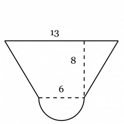 Need help for school please

Find the area of the figure below, composed of an isosceles trapezoid