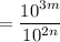 = \dfrac{10^{3m}}{10^{2n}}