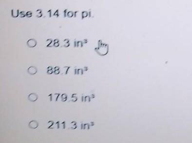 A sphere has a radius of 3.5 inches What is the volume of the sphere rounded to the nearest tenth?