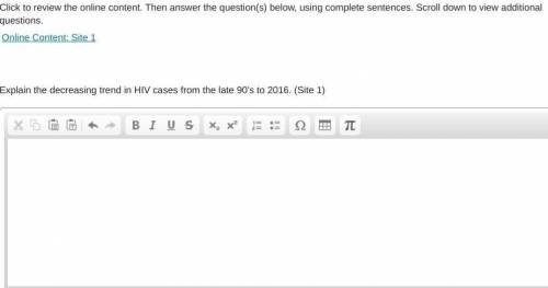 Explain the decreasing trend in HIV cases from the late '90s to 2016. (Site 1)