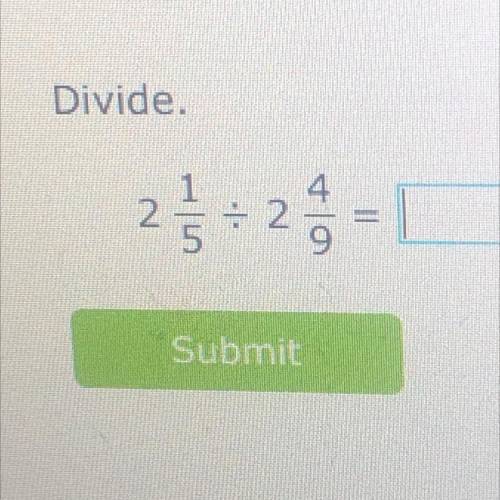 Divide mixed numbers(no decimal answers)
