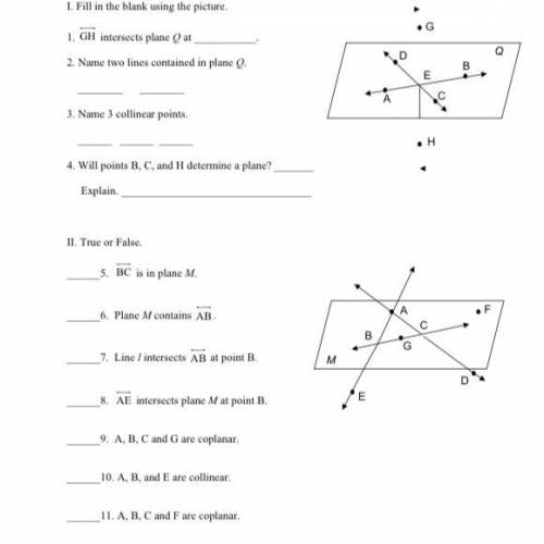 Please help this is points lines and planes