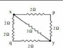 Need a help please

Will give the brainliest!Find the equilibrium resistance between X and Yneed e