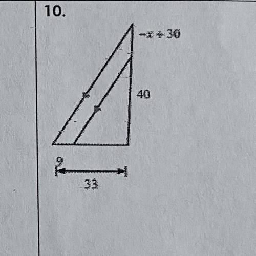 Find the missing length indicated. Pls show ur work.