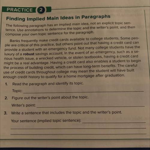 Read the paragraph and identify its topic.

Topic:
Figure out the writer's point about the topic.