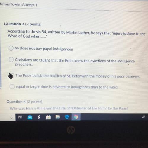 According to thesis 54, written by Martin luther, he says that “ injury is done to the word of god