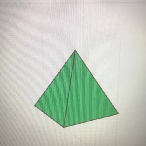 the figure below shows a pyramid with a square base. which shape does the intersection of the verti