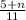 \frac{5+n}{11}