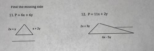 Please help me?! All you have to do is find the missing side