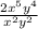 \frac{2x^5y^4}{x^2y^2}